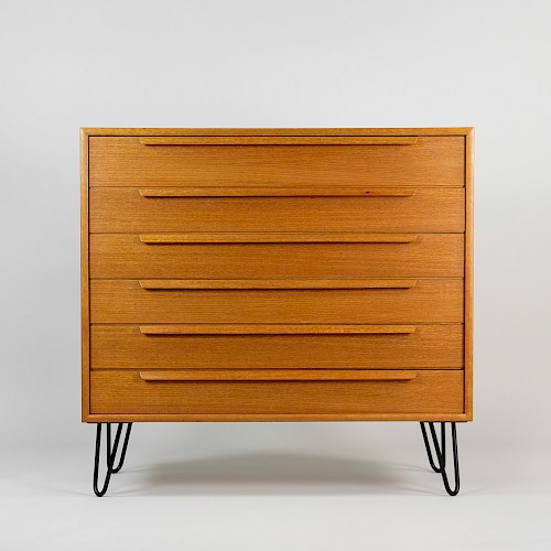 Teak Chest of Drawers by WK Möbel