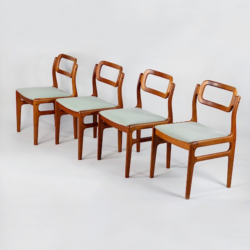 Set of 4 Teak Dining Chairs by Johannes Andersen for Uldum