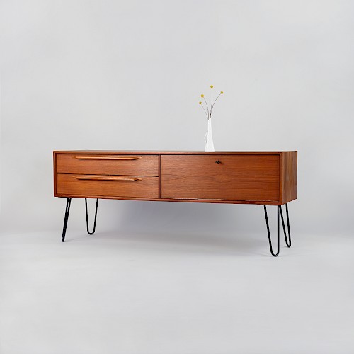 Teak Lowboard by Heinrich Riestenpatt by RT Möbel