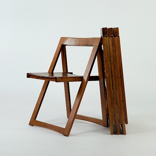 Set of 4 Italien Folding Chairs by Aldo Jacober